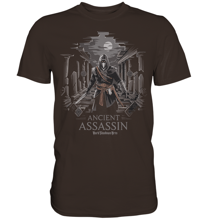 Ancient Assassin – Der Tod in historischer Nacht - Premium Shirt | Unisex - Shirts | Dark Shadows Arts