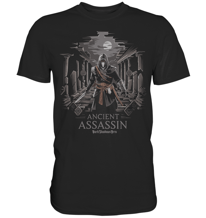 Ancient Assassin – Der Tod in historischer Nacht - Premium Shirt | Unisex - Shirts | Dark Shadows Arts