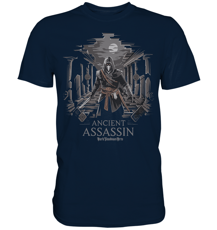 Ancient Assassin – Der Tod in historischer Nacht - Premium Shirt | Unisex - Shirts | Dark Shadows Arts