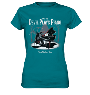 And the Devil Plays Piano – Höllische Klangkunst - DSA - Ladies Premium Shirt | Lady - Shirts | Dark Shadows Arts
