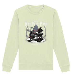 And the Devil Plays Piano – Höllische Klangkunst - DSA - Organic Basic Unisex Sweatshirt | Sweatshirts | Dark Shadows Arts
