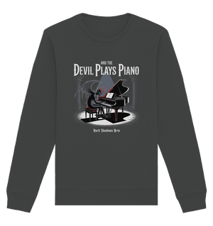 And the Devil Plays Piano – Höllische Klangkunst - DSA - Organic Basic Unisex Sweatshirt | Sweatshirts | Dark Shadows Arts