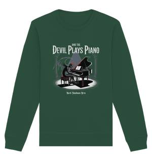 And the Devil Plays Piano – Höllische Klangkunst - DSA - Organic Basic Unisex Sweatshirt | Sweatshirts | Dark Shadows Arts