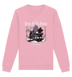 And the Devil Plays Piano – Höllische Klangkunst - DSA - Organic Basic Unisex Sweatshirt | Sweatshirts | Dark Shadows Arts