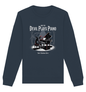 And the Devil Plays Piano – Höllische Klangkunst - DSA - Organic Basic Unisex Sweatshirt | Sweatshirts | Dark Shadows Arts