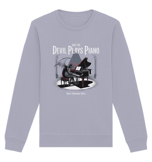 And the Devil Plays Piano – Höllische Klangkunst - DSA - Organic Basic Unisex Sweatshirt | Sweatshirts | Dark Shadows Arts