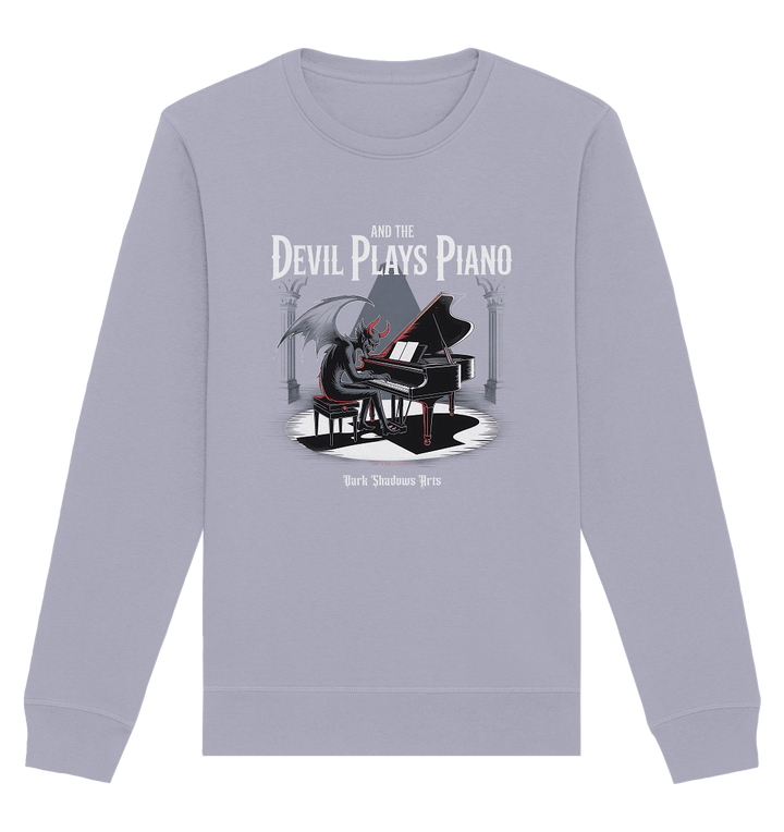 And the Devil Plays Piano – Höllische Klangkunst - DSA - Organic Basic Unisex Sweatshirt | Sweatshirts | Dark Shadows Arts
