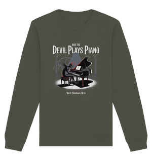 And the Devil Plays Piano – Höllische Klangkunst - DSA - Organic Basic Unisex Sweatshirt | Sweatshirts | Dark Shadows Arts