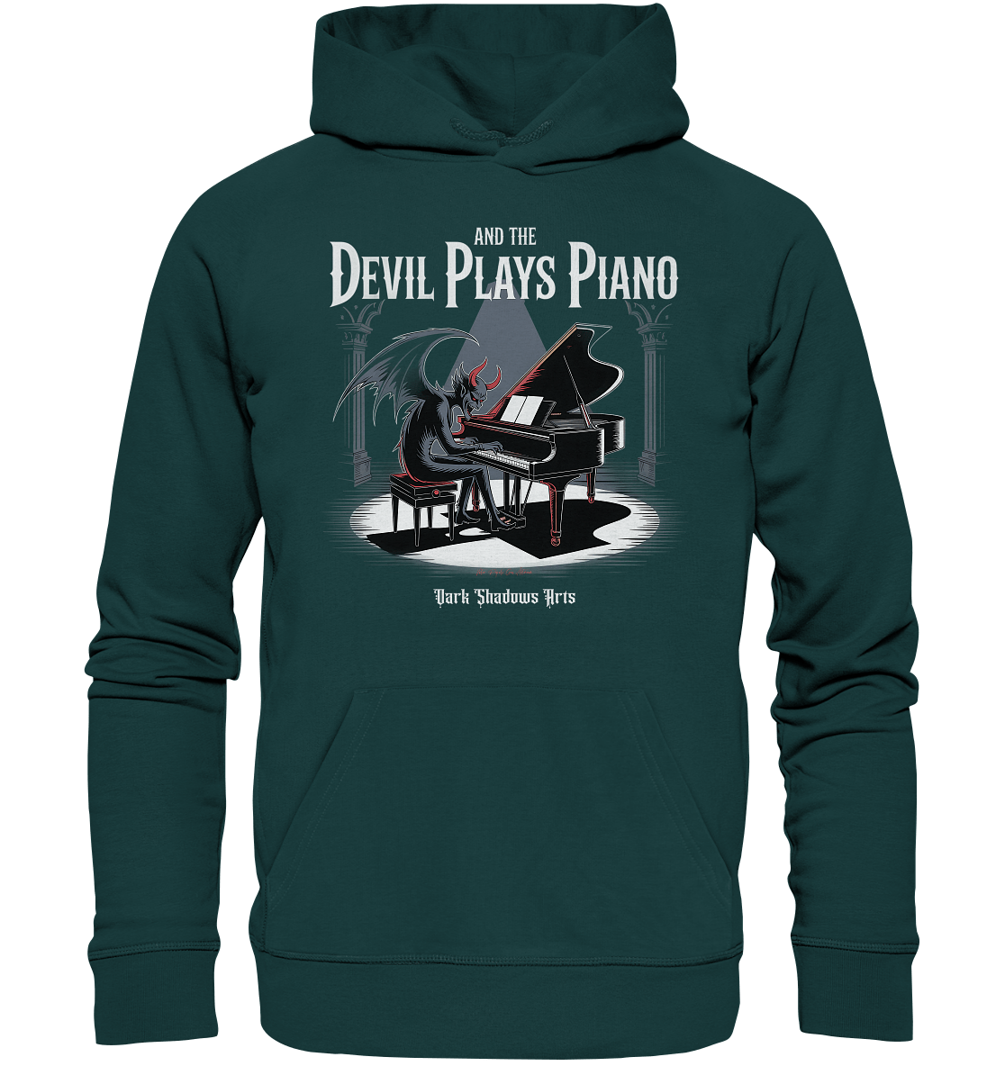 And the Devil Plays Piano – Höllische Klangkunst - DSA - Organic Hoodie | Hoodies | Dark Shadows Arts
