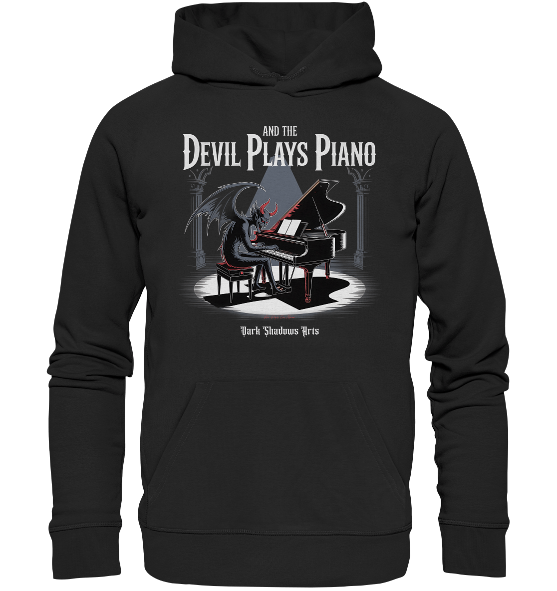And the Devil Plays Piano – Höllische Klangkunst - DSA - Organic Hoodie | Hoodies | Dark Shadows Arts
