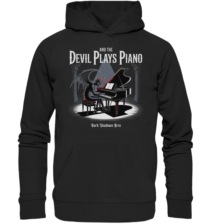 And the Devil Plays Piano – Höllische Klangkunst - DSA - Organic Hoodie | Hoodies | Dark Shadows Arts