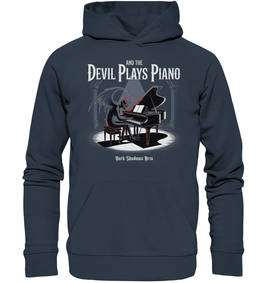 And the Devil Plays Piano – Höllische Klangkunst - DSA - Organic Hoodie | Hoodies | Dark Shadows Arts
