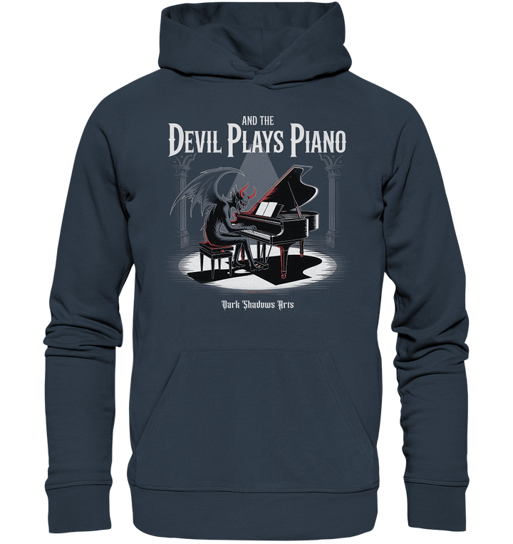 And the Devil Plays Piano – Höllische Klangkunst - DSA - Organic Hoodie | Hoodies | Dark Shadows Arts