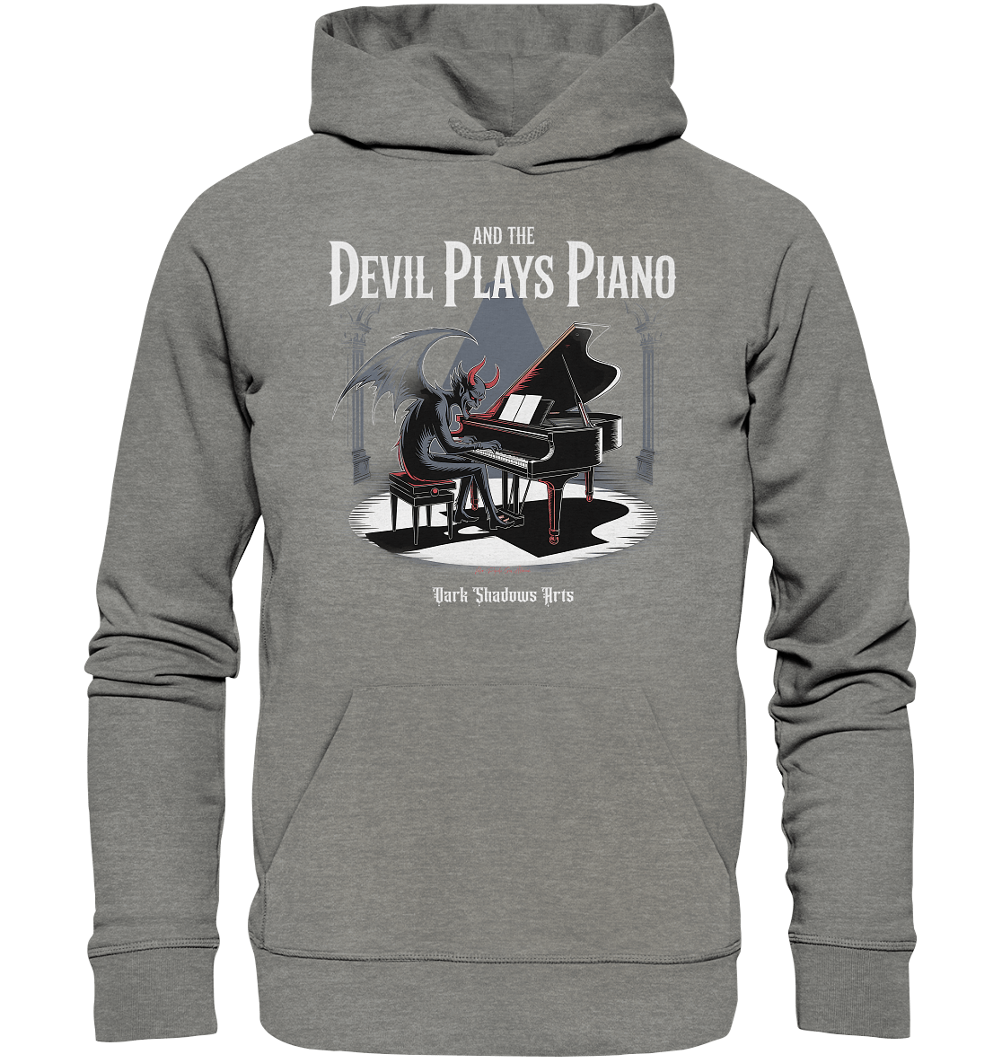 And the Devil Plays Piano – Höllische Klangkunst - DSA - Organic Hoodie | Hoodies | Dark Shadows Arts