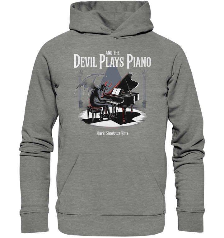 And the Devil Plays Piano – Höllische Klangkunst - DSA - Organic Hoodie | Hoodies | Dark Shadows Arts