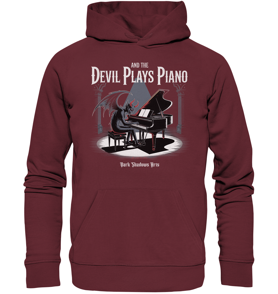 And the Devil Plays Piano – Höllische Klangkunst - DSA - Organic Hoodie | Hoodies | Dark Shadows Arts