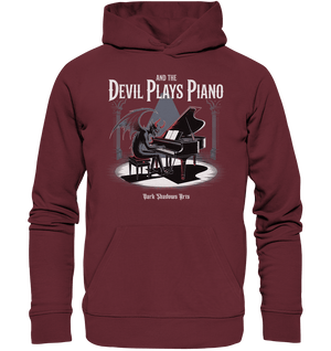 And the Devil Plays Piano – Höllische Klangkunst - DSA - Organic Hoodie | Hoodies | Dark Shadows Arts