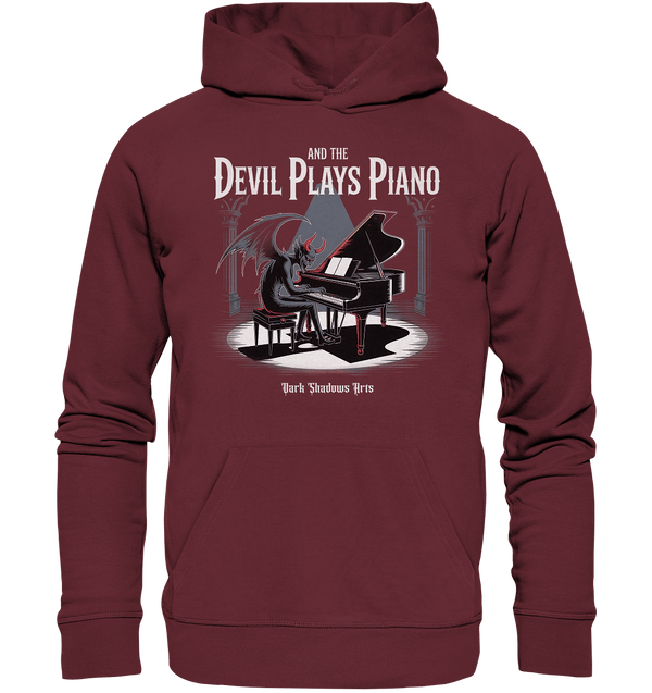 And the Devil Plays Piano – Höllische Klangkunst - DSA - Organic Hoodie | Hoodies | Dark Shadows Arts
