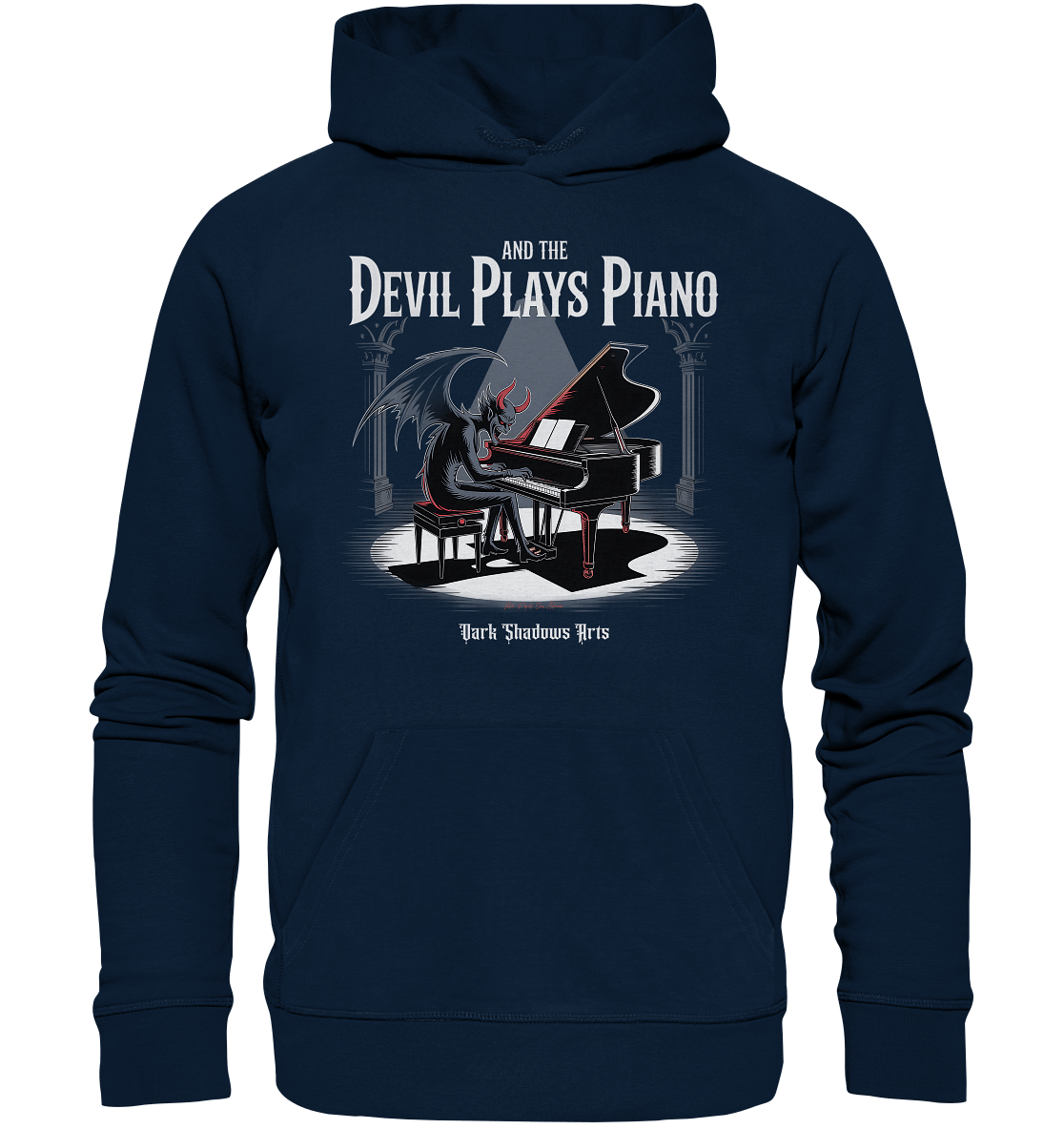 And the Devil Plays Piano – Höllische Klangkunst - DSA - Organic Hoodie | Hoodies | Dark Shadows Arts