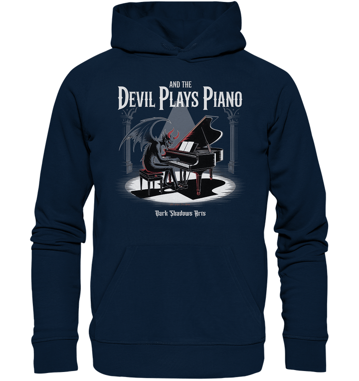And the Devil Plays Piano – Höllische Klangkunst - DSA - Organic Hoodie | Hoodies | Dark Shadows Arts