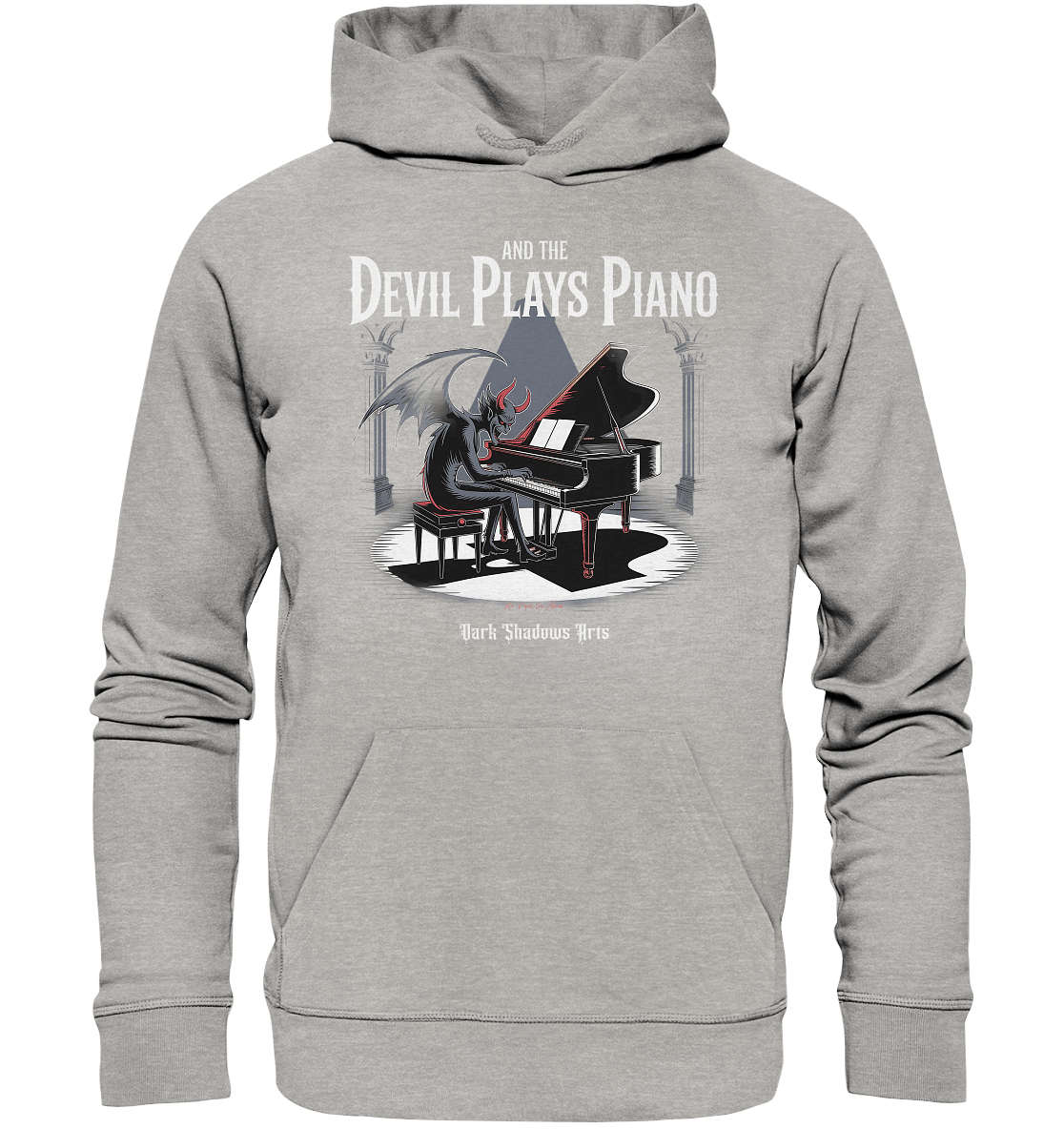 And the Devil Plays Piano – Höllische Klangkunst - DSA - Organic Hoodie | Hoodies | Dark Shadows Arts