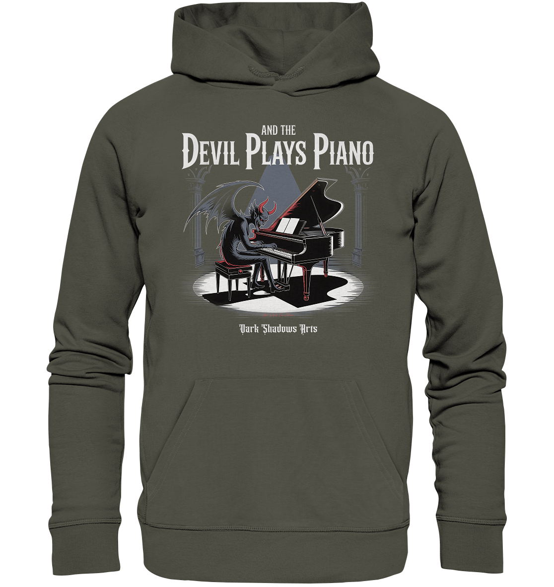 And the Devil Plays Piano – Höllische Klangkunst - DSA - Organic Hoodie | Hoodies | Dark Shadows Arts