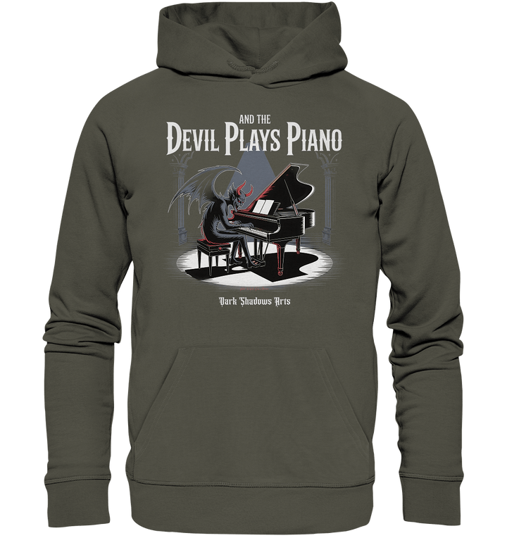 And the Devil Plays Piano – Höllische Klangkunst - DSA - Organic Hoodie | Hoodies | Dark Shadows Arts
