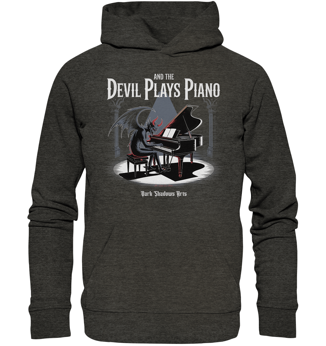 And the Devil Plays Piano – Höllische Klangkunst - DSA - Organic Hoodie | Hoodies | Dark Shadows Arts