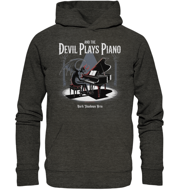And the Devil Plays Piano – Höllische Klangkunst - DSA - Organic Hoodie | Hoodies | Dark Shadows Arts