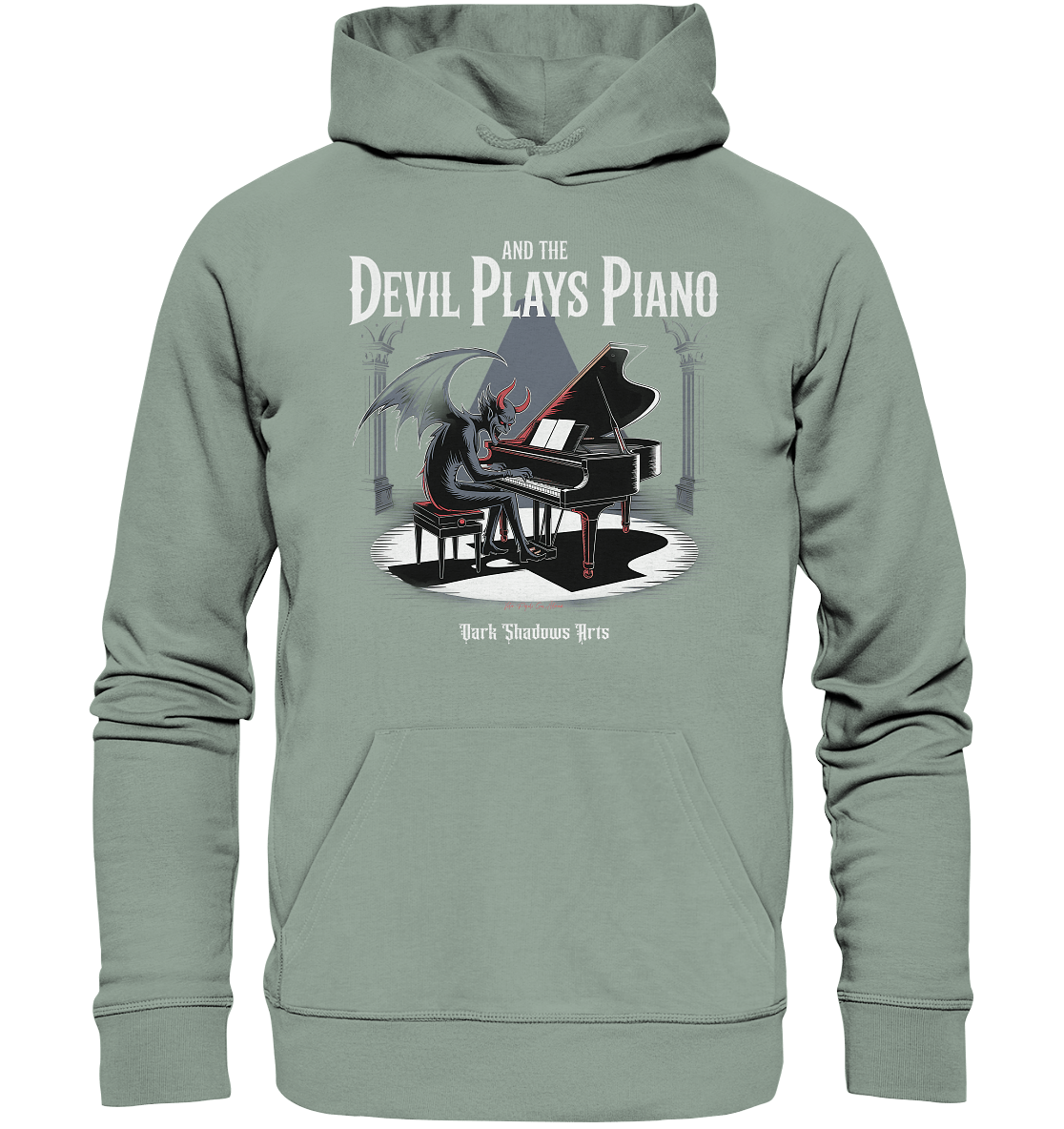 And the Devil Plays Piano – Höllische Klangkunst - DSA - Organic Hoodie | Hoodies | Dark Shadows Arts