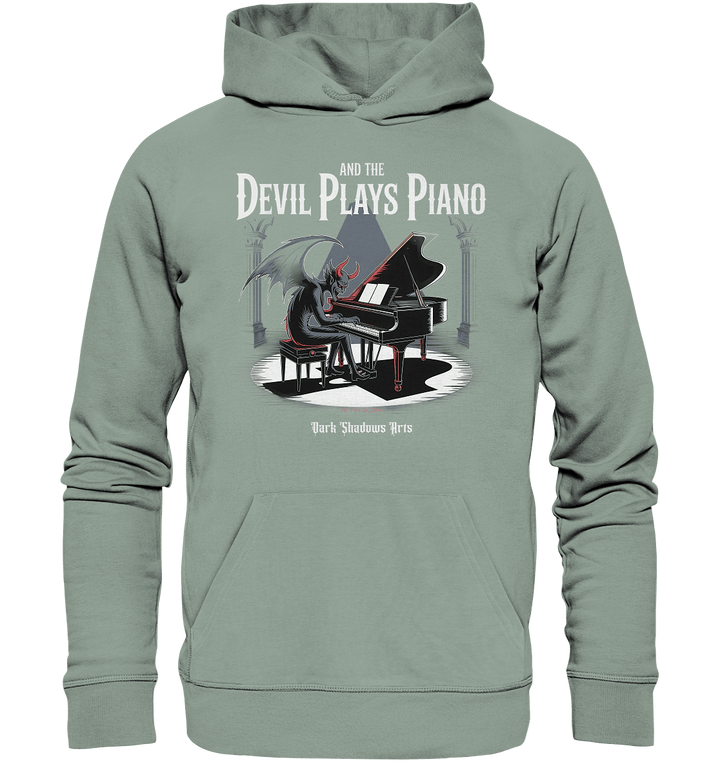And the Devil Plays Piano – Höllische Klangkunst - DSA - Organic Hoodie | Hoodies | Dark Shadows Arts