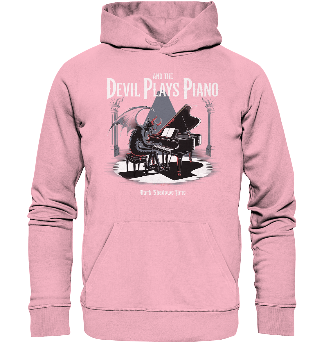And the Devil Plays Piano – Höllische Klangkunst - DSA - Organic Hoodie | Hoodies | Dark Shadows Arts