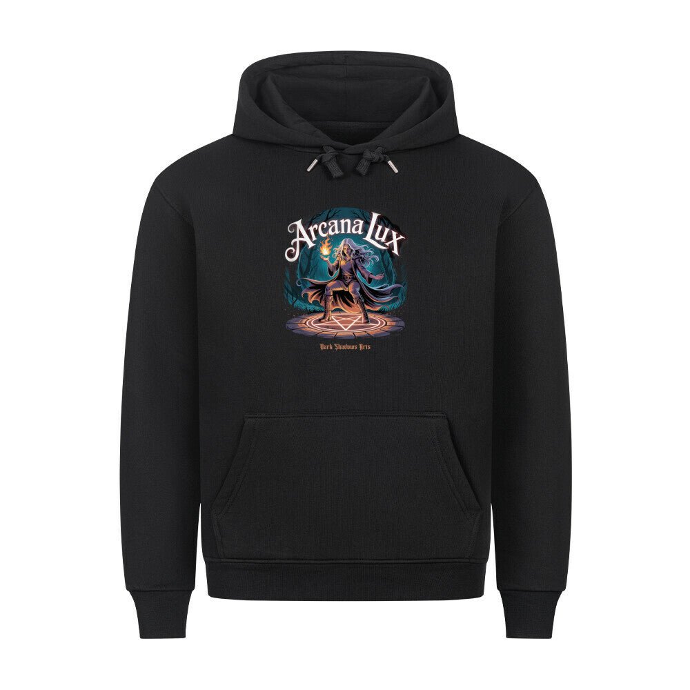 Arcana Lux_ Magische Flamme & Runenkreis - HigherBlanks Premium Hoodie | Hoodie | Dark Shadows Arts
