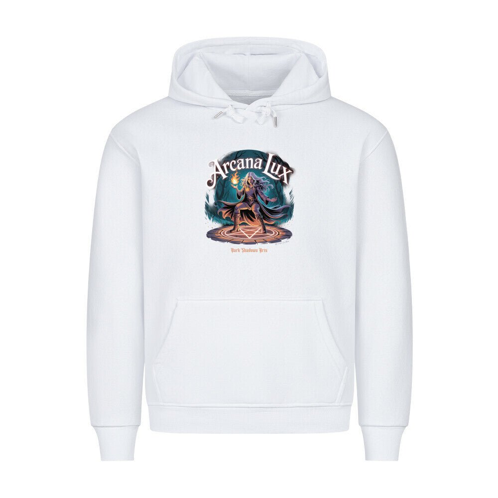 Arcana Lux_ Magische Flamme & Runenkreis - HigherBlanks Premium Hoodie | Hoodie | Dark Shadows Arts