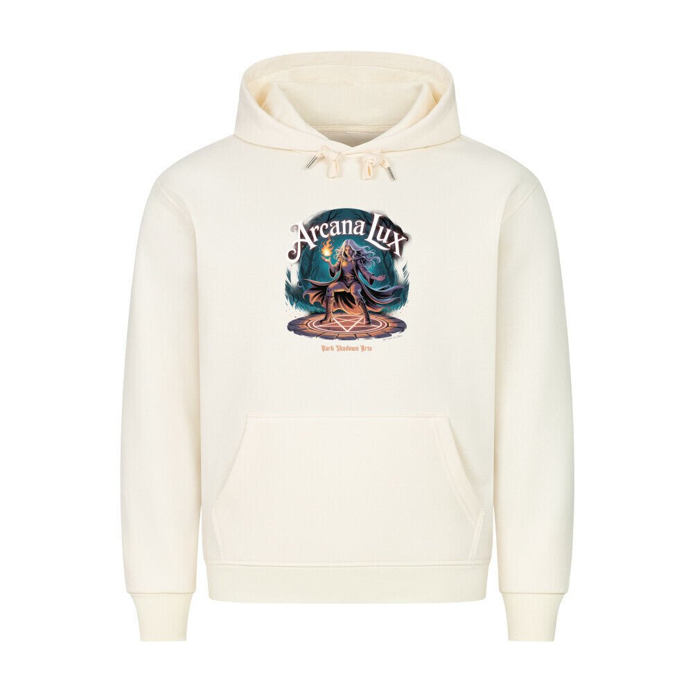Arcana Lux_ Magische Flamme & Runenkreis - HigherBlanks Premium Hoodie | Hoodie | Dark Shadows Arts