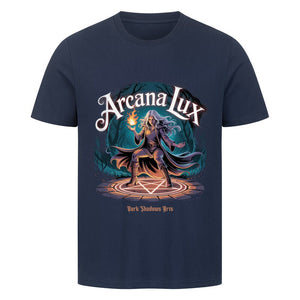 Arcana Lux_ Magische Flamme & Runenkreis - HigherBlanks Premium T-Shirt | T-Shirt | Dark Shadows Arts