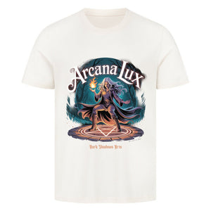 Arcana Lux_ Magische Flamme & Runenkreis - HigherBlanks Premium T-Shirt | T-Shirt | Dark Shadows Arts