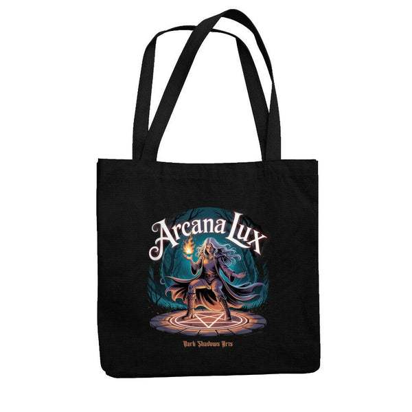 Arcana Lux_ Magische Flamme & Runenkreis - Jutebeutel | Bag | Dark Shadows Arts