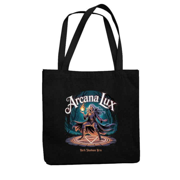 Arcana Lux_ Magische Flamme & Runenkreis - Jutebeutel | Bag | Dark Shadows Arts