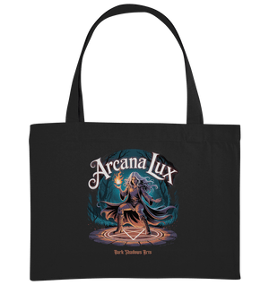 Arcana Lux_ Magische Flamme & Runenkreis - Organic Shopping - Bag - Organic Shopping - Bag | Taschen | Dark Shadows Arts