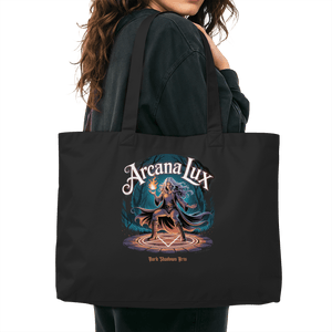 Arcana Lux_ Magische Flamme & Runenkreis - Organic Shopping - Bag - Organic Shopping - Bag | Taschen | Dark Shadows Arts