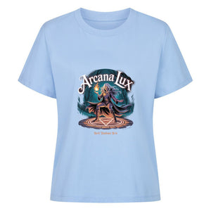Arcana Lux_ Magische Flamme & Runenkreis - Premium Organic Shirt Women | T-Shirt | Dark Shadows Arts