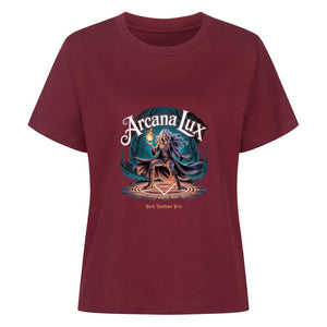 Arcana Lux_ Magische Flamme & Runenkreis - Premium Organic Shirt Women | T-Shirt | Dark Shadows Arts