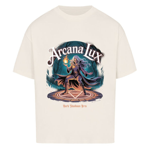 Arcana Lux_ Magische Flamme & Runenkreis - VACANCY Oversized Shirt | T-Shirt | Dark Shadows Arts