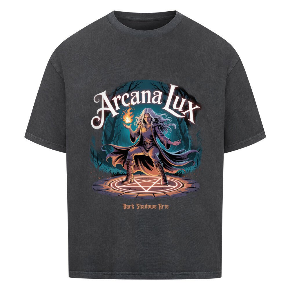 Arcana Lux_ Magische Flamme & Runenkreis - VACANCY Oversized Shirt | T-Shirt | Dark Shadows Arts