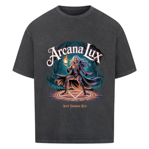 Arcana Lux_ Magische Flamme & Runenkreis - VACANCY Oversized Shirt | T-Shirt | Dark Shadows Arts