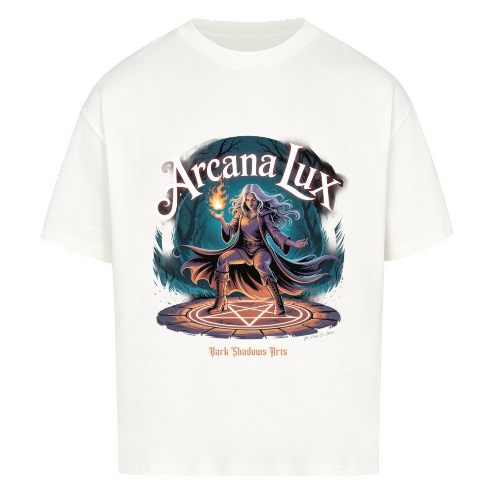 Arcana Lux_ Magische Flamme & Runenkreis - VACANCY Oversized Shirt | T-Shirt | Dark Shadows Arts