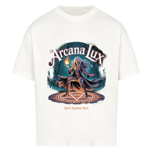 Arcana Lux_ Magische Flamme & Runenkreis - VACANCY Oversized Shirt | T-Shirt | Dark Shadows Arts
