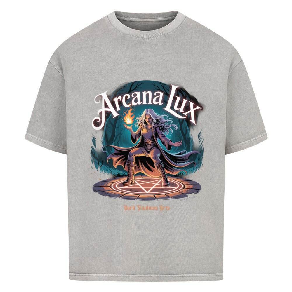 Arcana Lux_ Magische Flamme & Runenkreis - VACANCY Oversized Shirt | T-Shirt | Dark Shadows Arts