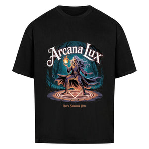 Arcana Lux_ Magische Flamme & Runenkreis - VACANCY Oversized Shirt | T-Shirt | Dark Shadows Arts